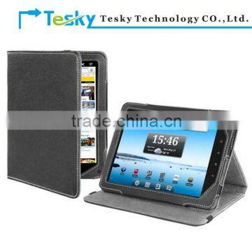 Black color stand style for nextbook P8 ereader ebook leather case