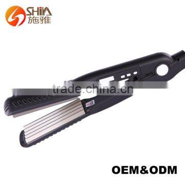 Pro nano titanium private label hair flat iron hair straightener with teeth hair products SY-890B