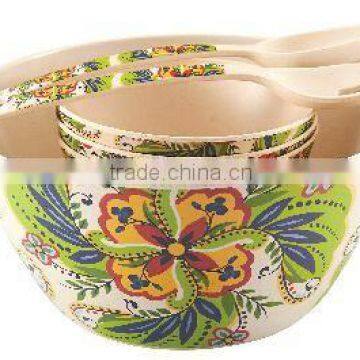 bamboo fiber salad &ice cream bowl set