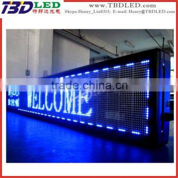 BLUE Single color outdoor/indoor advertising led display,Programmable moving message led display