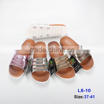 New style flat ladies sandals PVC Upper pcu sole Slipper