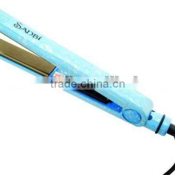 Ebolon professional titanium blue pattern classical hair straightener