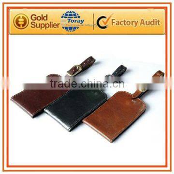 Luxury Italian Leather Luggage Tag (TRG2065)