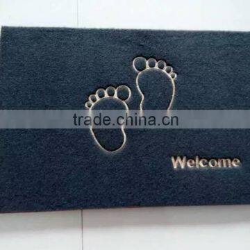 Popular non woven baby big foot emboirdery cheaper mat china suppliers