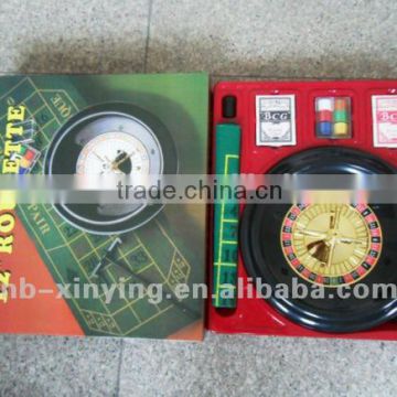 Hot selling plastic 12" roulette wheel game set wholesale price