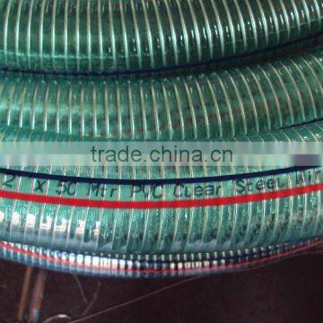 PVC spiral steel wire reinforced hose factory