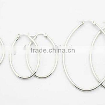 Latest Fashion Jewelry 316L Stainless Steel Hoop Earrings photo-3