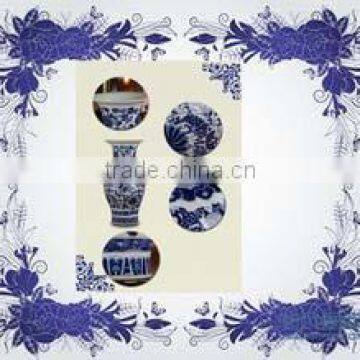 Jingdezhen Blue and white antique vases made in china for home deco