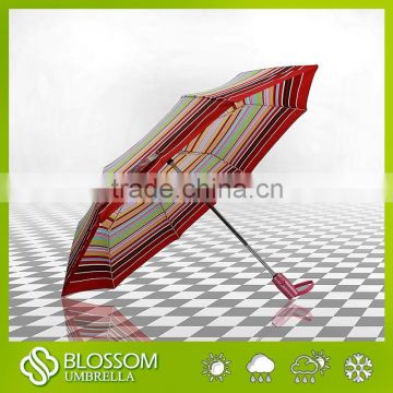 NEW multicolour 3 fold automatic umbrella, auto umbrella