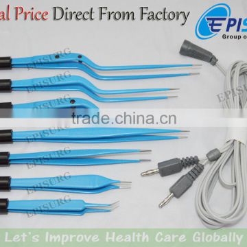 Reusable Bipolar Forceps, Irrigation + Cord American Electrosurgical Instrument