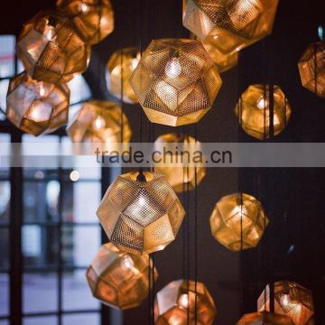 Gold Web Hanging Lights Pendant Lamp Modern Design for Interior Decorative