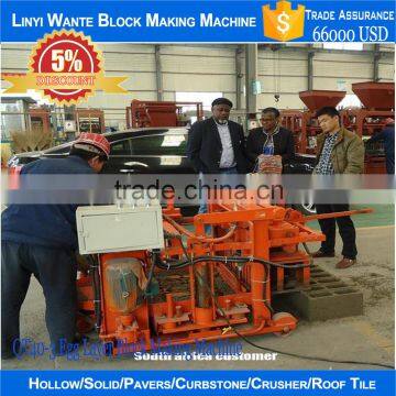 QT40-3 block lay mobile hollow block machine for producing 6 inch, 9 inch blocks 4000pcs per shift,laying block making machine