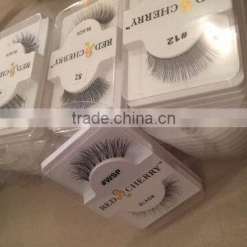 Wholesale Price Red Cherry Lashes Private Label False Eyelashes Makeup Red Cherry Eyelashes Human Hair
