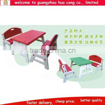 Solid customized arm-chair mating table for school daycare and classroom room