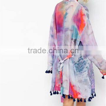 High Quality Sexy Beachwear Polyester Chiffon Fashion Kaftan photo-4