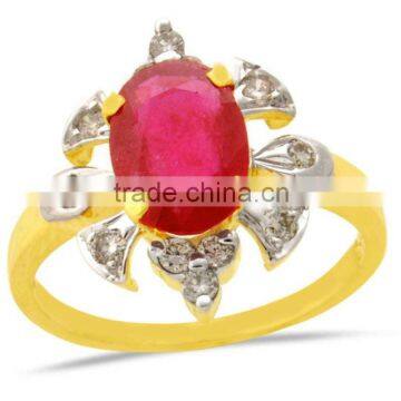 Fashion Gold Color Stone Rings