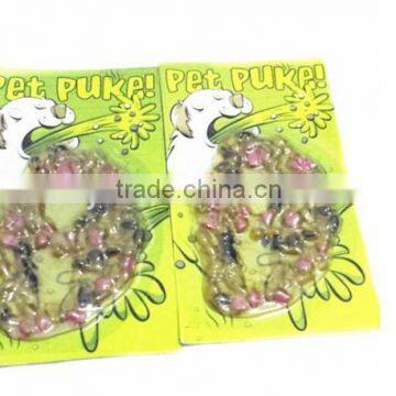 Fashional and scary pet puke toys ,Soft Rubber puke,