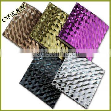 3d colorful metal sheet mosaic for wall decoration