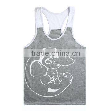 gym Singlet / Printing your logo custom men's gym singlet/stringer vest