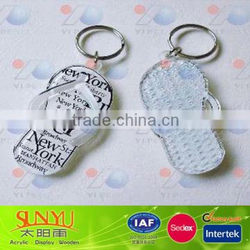 Acrylic cute shoe keychain