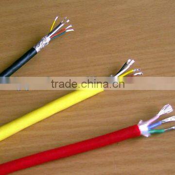 450/750v rated voltage Xlpe insulated copper conductor pvc sheathed woven screened shielded flexible control power cable