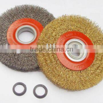 crimped wheel steel wire brush