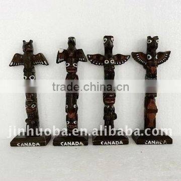 Resin Canada Totem Pole Figurine