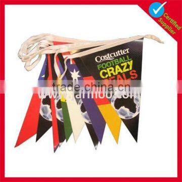 cheap custom paper flag string bunting flag banner