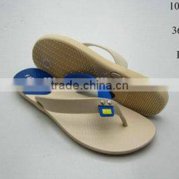 Flat pcu lady flat shoes in woman's flipflops