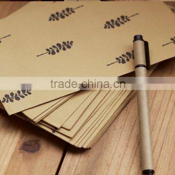 Promotional custom standard envelope size brown kraft paper envelope printed