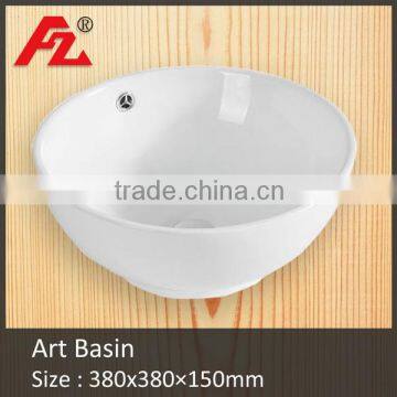 Ceramic bowl shape countertop bathroom basin,small sink