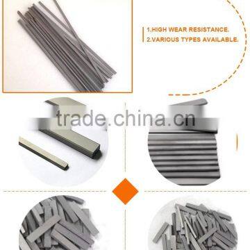 High performance hard metal flat strips