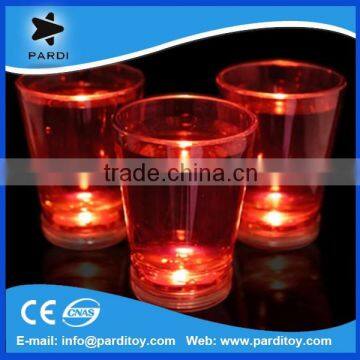 HOT liquid activated plastic LED custom shot glasses