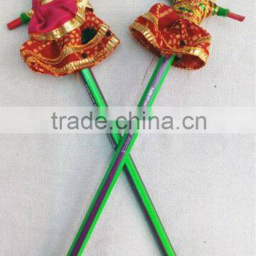 Holiday Gifts for Kids! Handmade Crafts Wooden Puppet Colorful Pencil