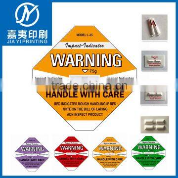 Hot Shock Sensor Impact Indicator Shockwatch Packing Damage Control Indicator