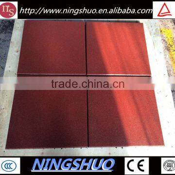 Trade assurance safety sports rubber flooring, rubber tiles for playground