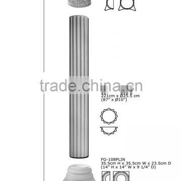 2016 High Quality Good price beautiful polystyrene Crown roman pillars column molds for sale