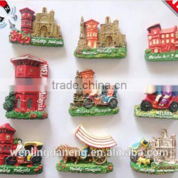 2015 hot sale 3d resin fridge magnet