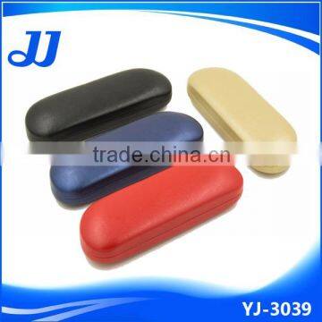 Metal hard leather surface custom eyeglass case
