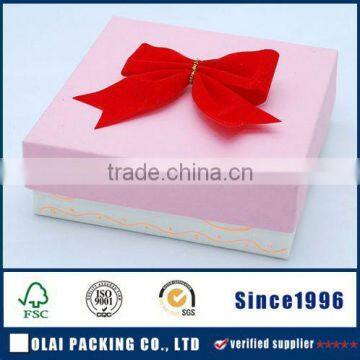 luxury paper gift box square paper gift packaging box for wholesale