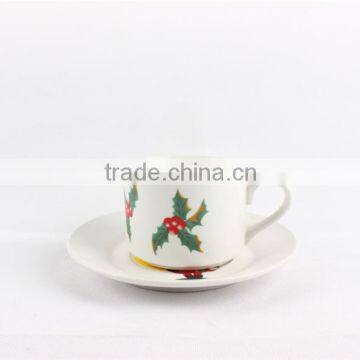 Beautiful flower pot tea cup and saucer set wholesale