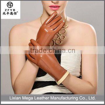 High quality Brown Leather Gloves