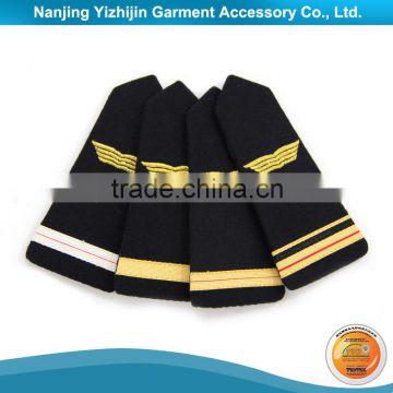 Oem and odm support machine embroidery button on epaulette