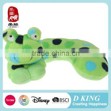 New Arrival Hot Sale stuffed frog animals plush U shape pillow