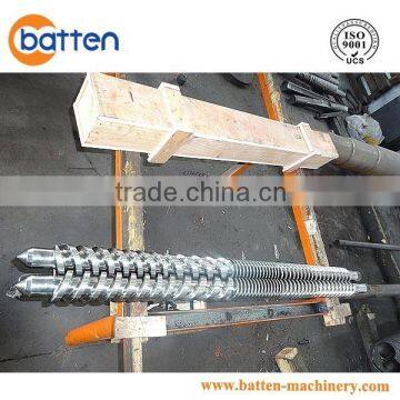 parallel twin screws extruder screw barrel for plastic extruder