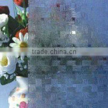 clear patterned plait glass