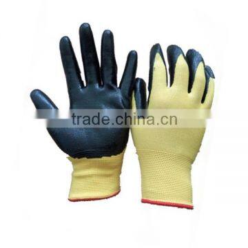 Qingdao Nylon Liner Nitrile Coated Waterproof Safety Gloves