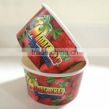 disposable paper bowl Double PE for ice cream cheap papaer bowl