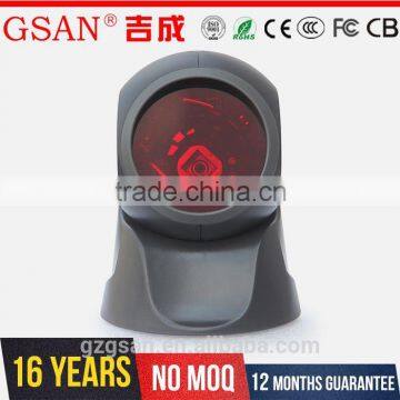 laser barcode scanner ( desktop design,with white,red,black color)