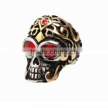 Vintage Men's Ring Skull Punk Titanium Steel Stainless Steel Ring